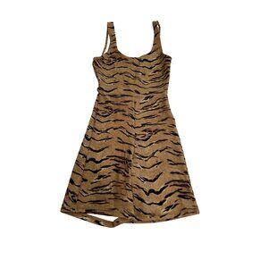 WeWoreWhat Tiger Print Romper in Tan
